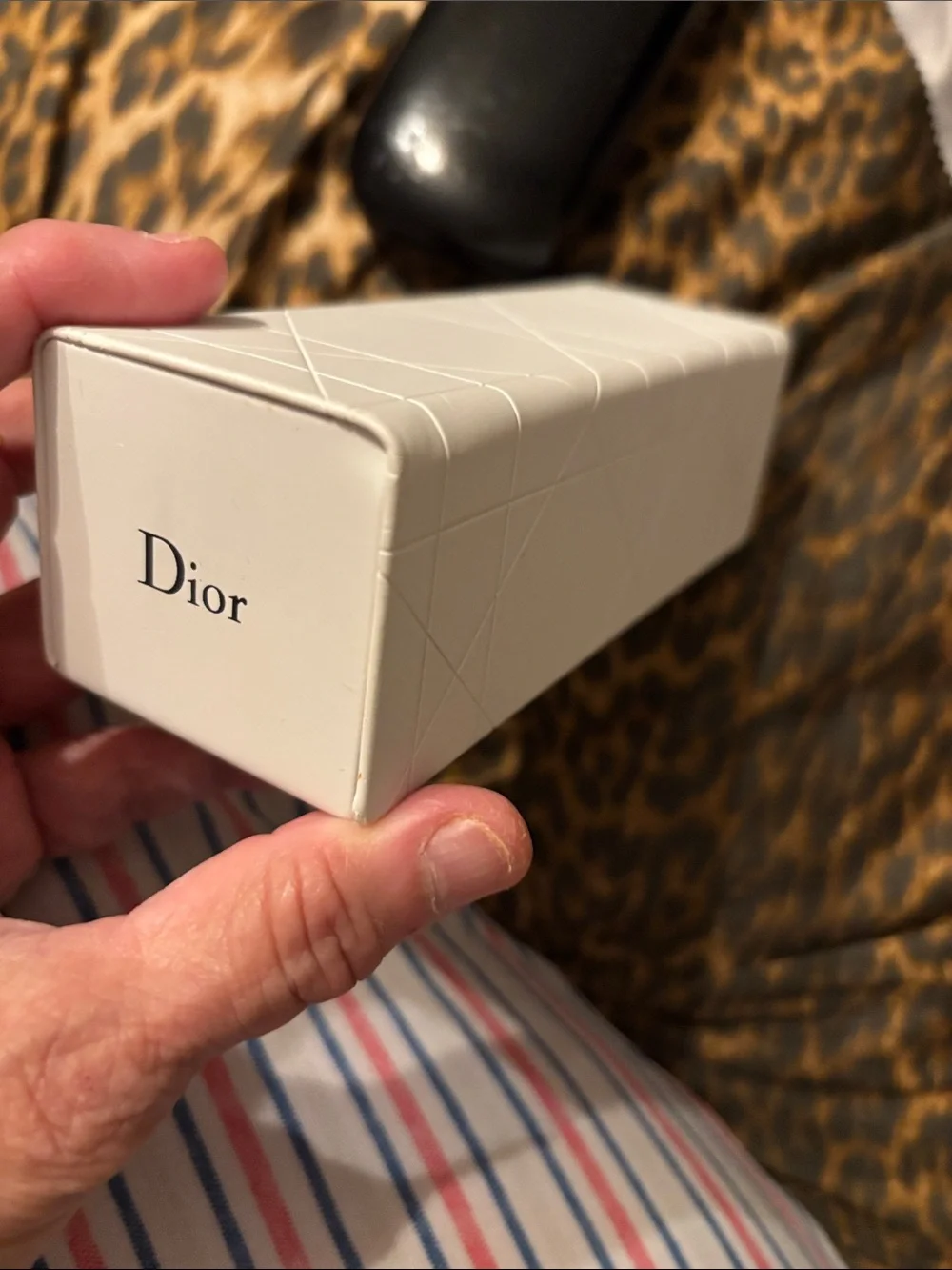 Dior Women's Rectangular Deep Cherry Red Optical Glasses